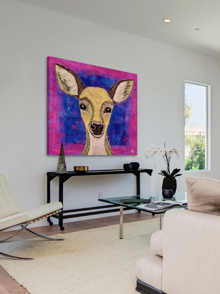 "Ava" Painting Print on Wrapped Canvas, 48"x48"