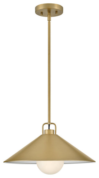 Lark Milo 16" Pendant Light, Lacquered Brass