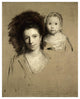 "Study of Giorgina and Her Daughter" Paper Print by Joshua Reynolds, 15"x18"