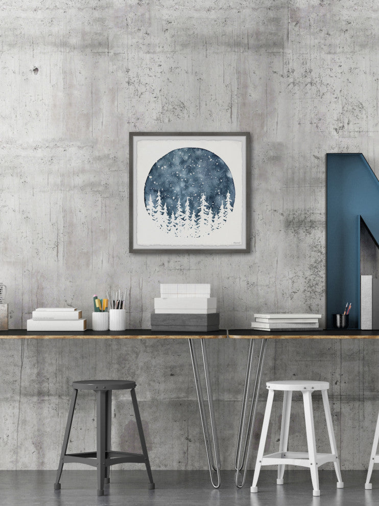"The Color of Winter" Framed Painting Print, 32x32