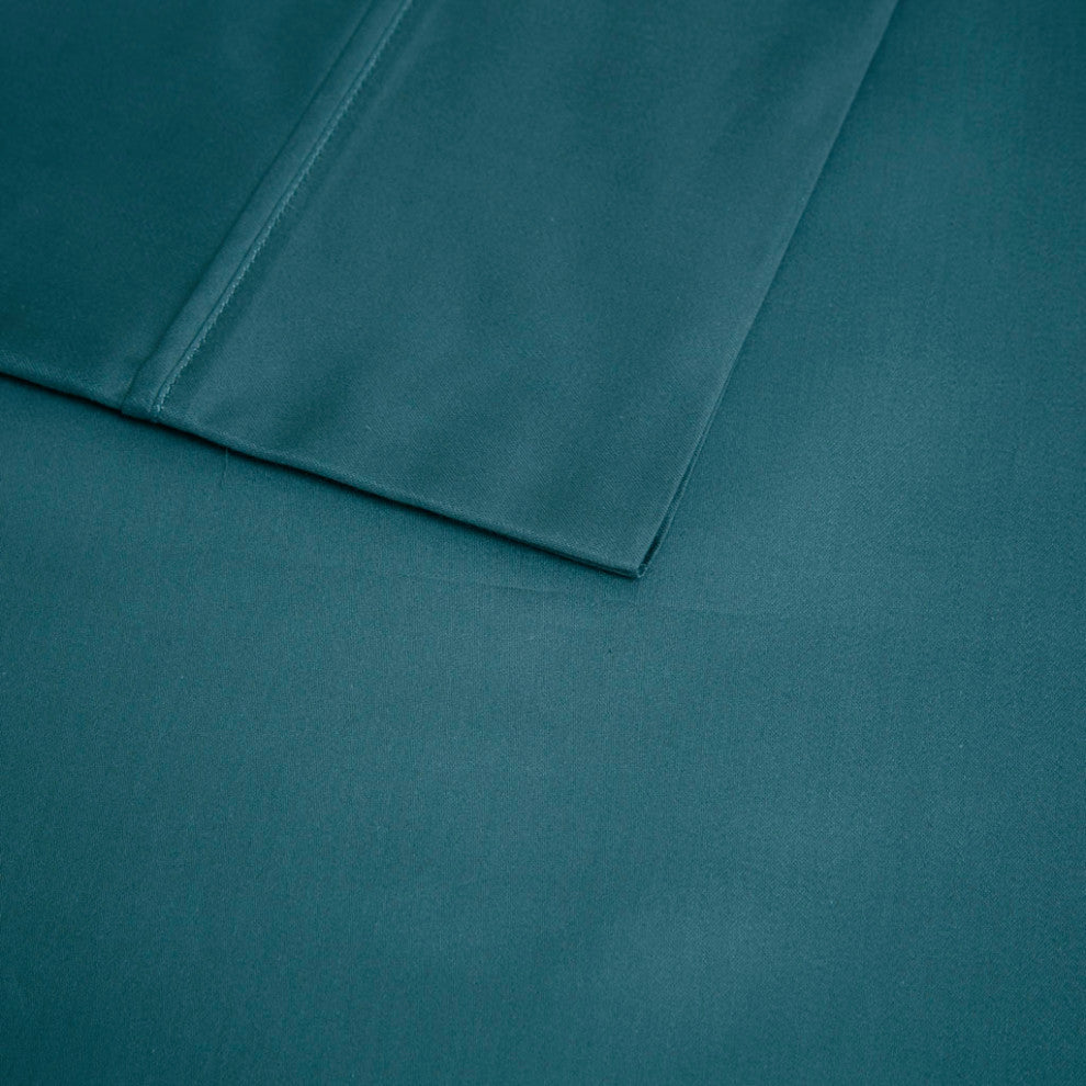 Beautyrest 600 Thread Count Cooling 4-Piece Sheet Set, Teal, Cal King