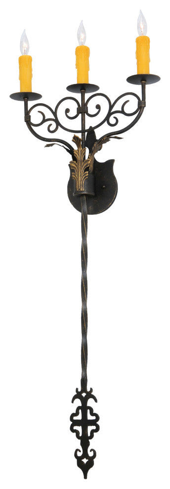 15.5Wide Merano 3 Light Wall Sconce