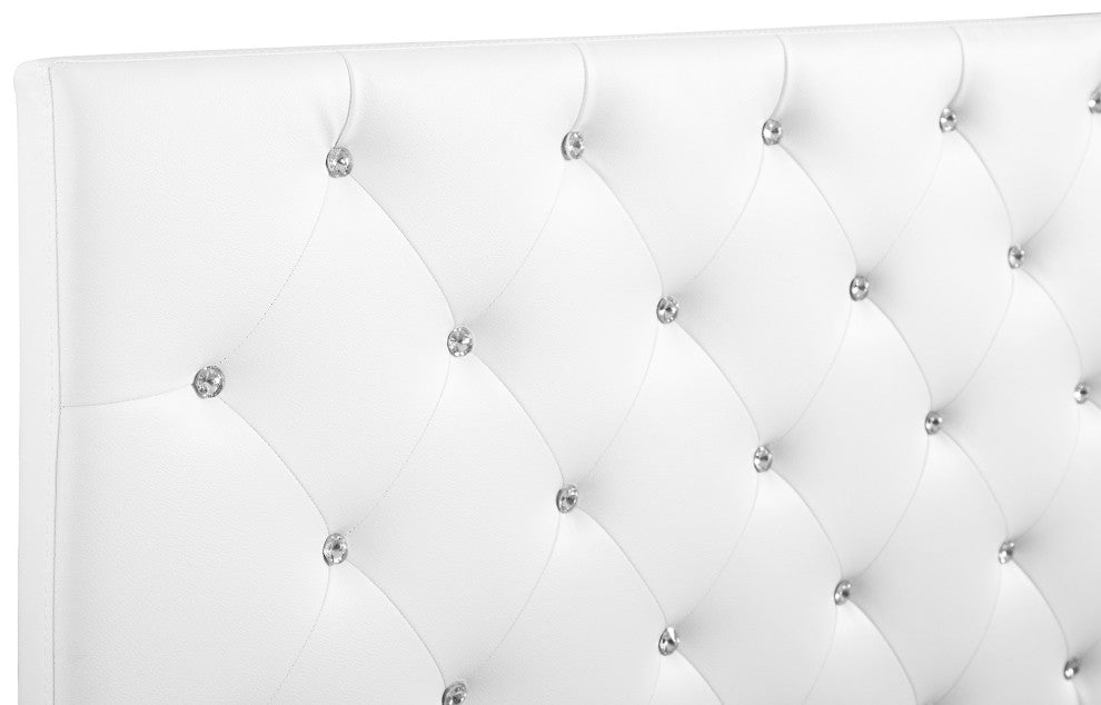 Super Nova 2 White Tufted Queen Headboard