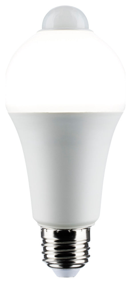 12W A19 LED, White, 5000K, 1050 Lumens, 120V, PIR Sensor, Non-Dimmable