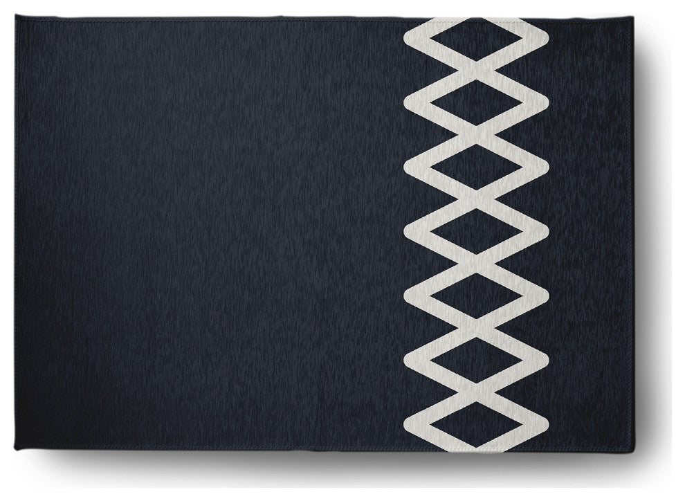 Zipper Stripe Chenille Rug