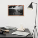 Mist of Valley Forge in Black and White Framed Photo Paper Wall Art Prints, Red Oak, 12" X 18"