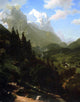 Albert Bierstadt The Wetterhorn, 21"x28" Wall Decal Print