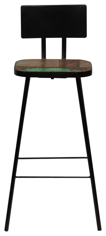 vidaXL Bar Stools 2 pcs Solid Reclaimed Wood