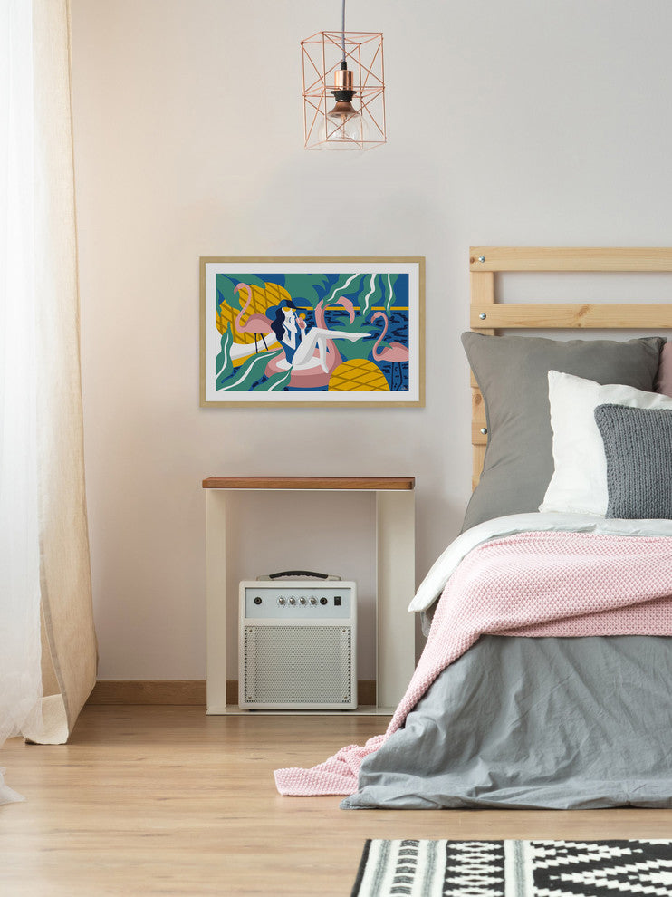 "Come the Summer Time" Framed Painting Print, 30"x20"