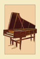 The Empress Harpsichord- Gallery Wrapped Canvas Art 28" x 42"