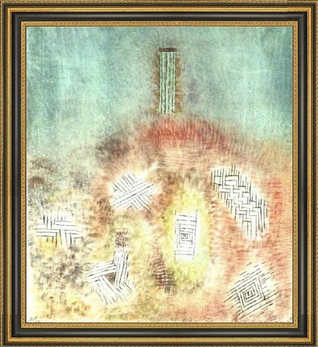 Paul Klee The Column - 20" x 25" Framed Premium Canvas Print