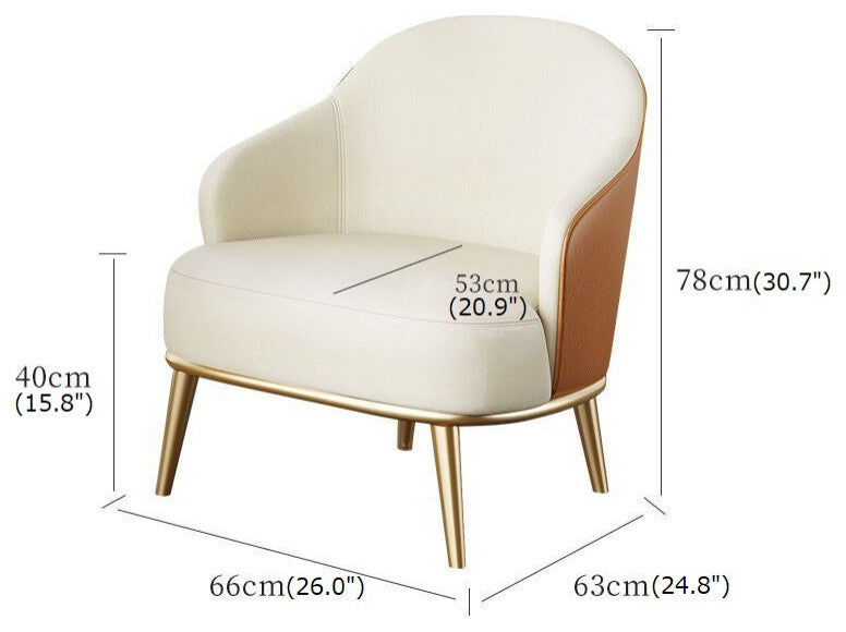 Nordic Style Dining Chair Backrest Stool, White