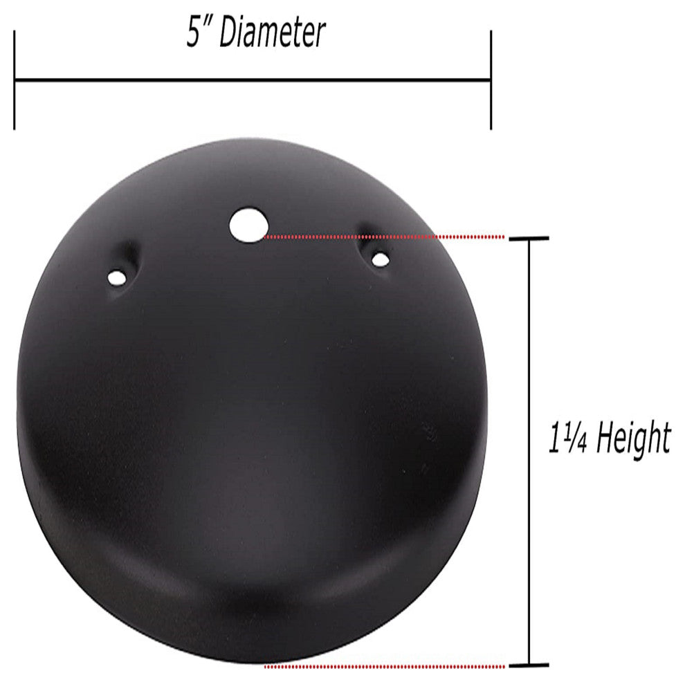21522-11 Light Fixture Canopy Kit, 5" Dia., Oil Rubbed Bronze