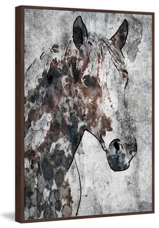 "Ranch Horse" Floater Framed Painting Print on Canvas, 24"x36"