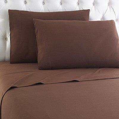 Micro Flannel Sheet Set, Chocolate, King