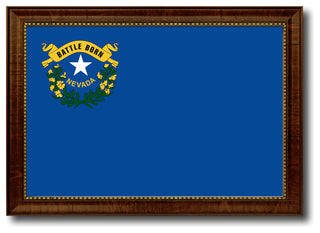Nevada State Flag Canvas Print, 19"x27"