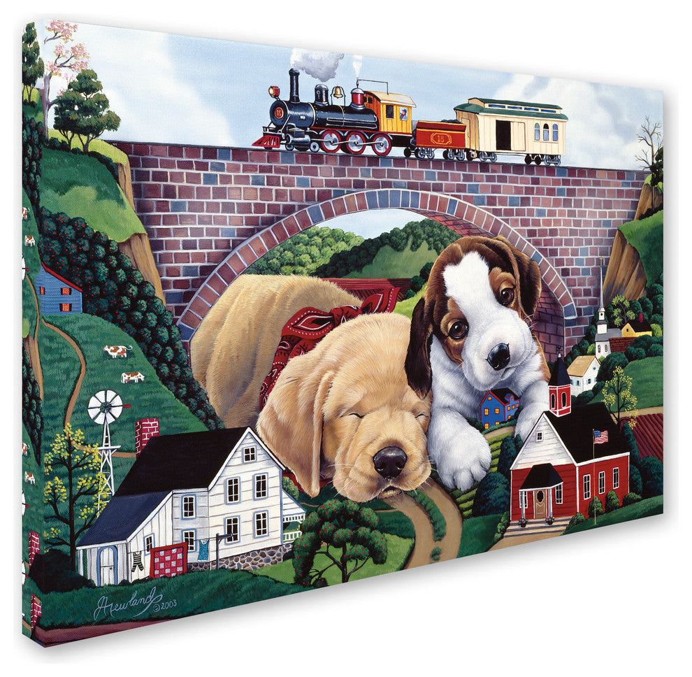 Jenny Newland ''Choo Choo Chooed Out'' Canvas Art, 47x35