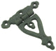 Black Wrought Iron Door Hinge 3 Inch Strap RSF Finish Barn Door Hinges