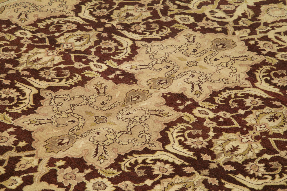 Rug N Carpet - Handwoven Oriental 9' 2" x 12' 2" Wool Oushak Area Rug