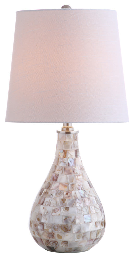 Mona 20.5" Mini Table Lamp, Seashell, Seashell