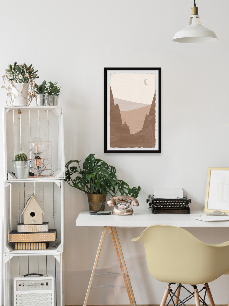 "Valley of Rocks" Framed Painting Print, 8x12