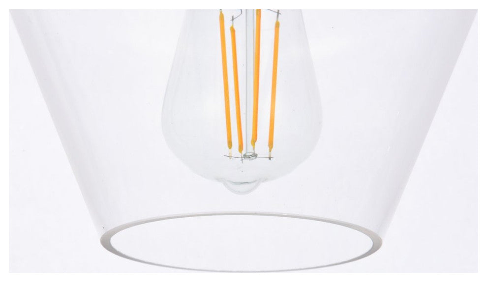 Living District Gene 1-Light Plug-In Pendant Brass