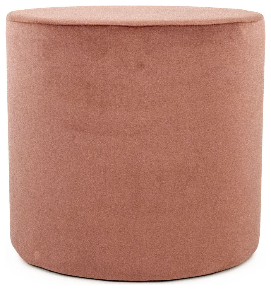 Mauve Rose Velvet Stool