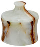 Vinca Collection Light Green Onyx 4" x 4" Cannister