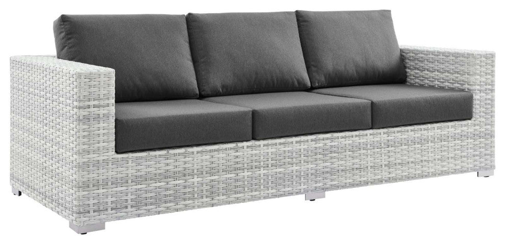 Convene 4-Piece Outdoor Patio Set - Light Gray Charcoal
