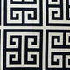Navy Blue Greek Key Pattern Pillow, 16x16
