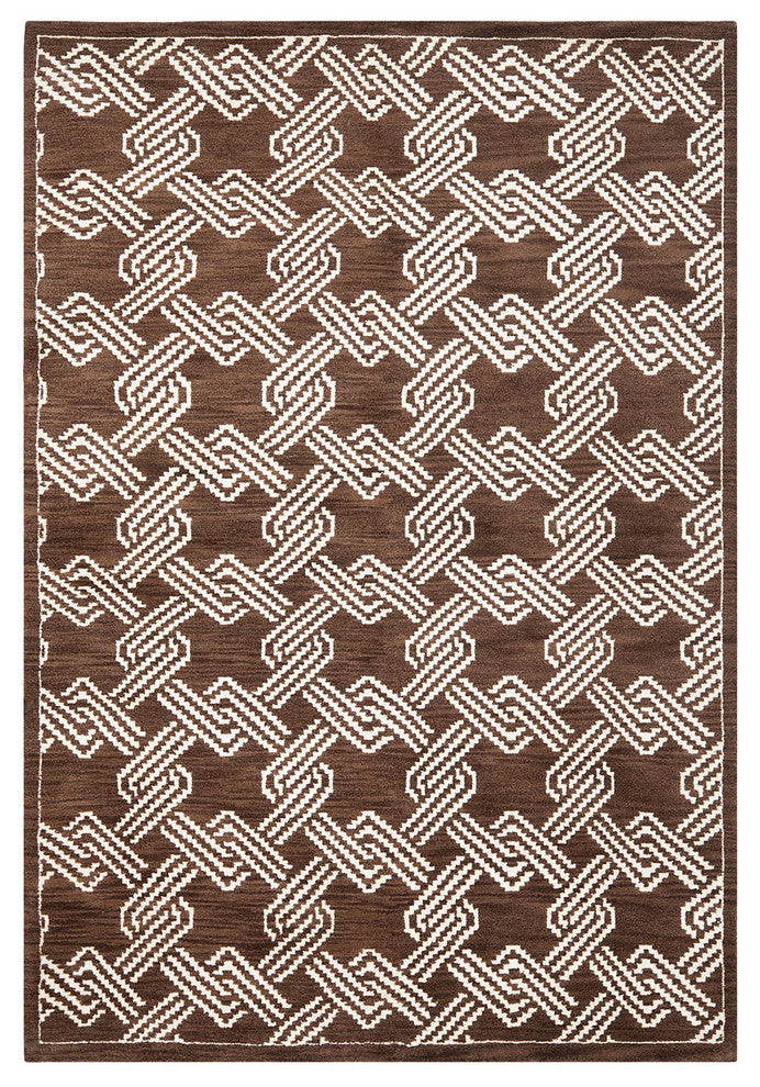 Safavieh Mosaic Mos156A Brown, Creme Area Rug