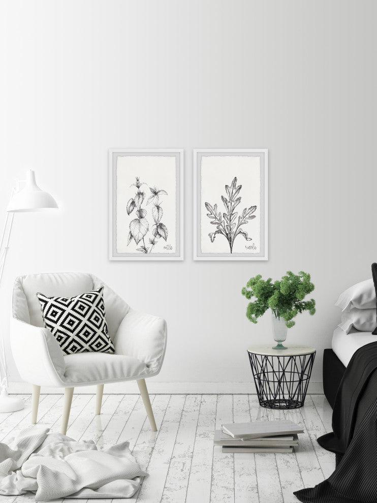 Nettle and Eucola Diptych, 2-Piece Set, 8x12 Panels
