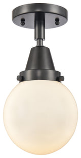 INNOVATIONS LIGHTING 447-1C-BK-G201-6-LED Beacon Flush Mount