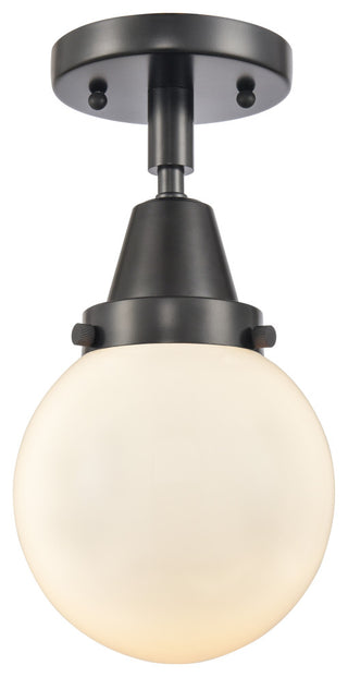 INNOVATIONS LIGHTING 447-1C-BK-G201-6-LED Beacon Flush Mount
