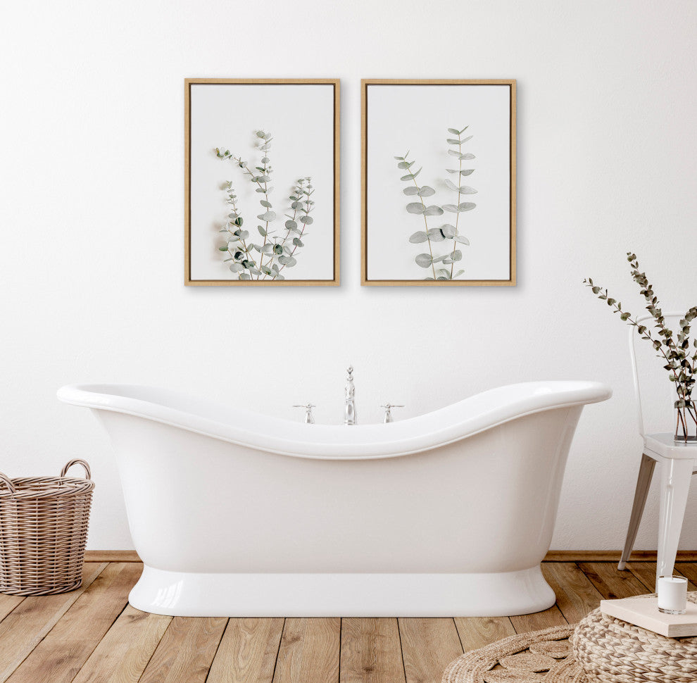 Sylvie Botanical Canvas by The Creative Bunch Studio, Natural 2 Piece 18x24