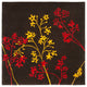 Safavieh Soho soh316a Floral Rug, Brown/Red, 8'0"x8'0" Square