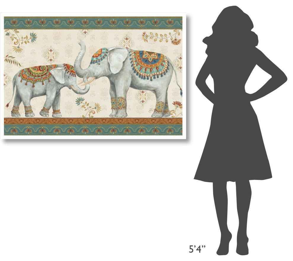 "Elephant Walk I" Digital Paper Print by Daphne Brissonnet, 50"x34"