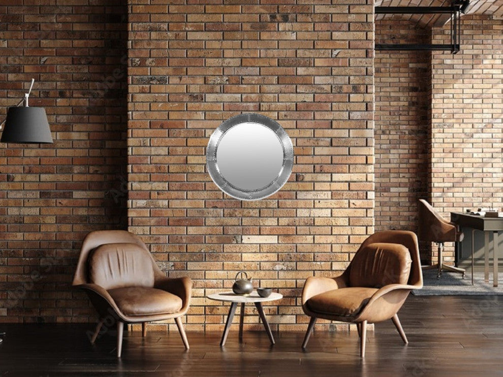 Aviator Aluminum Mirror, 21"