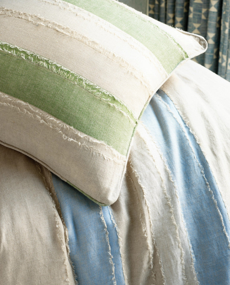 Moon Hills Linen Lapis Duvet Cover, King
