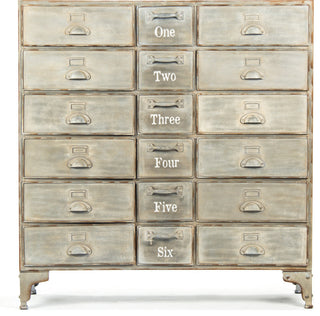 Oscar Drawer Cabinet, Antique Beige
