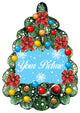 Christmas Tree Oval Picture Frame