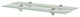 Vidaxl Floating Shelves 2-Piece Glass 23.6"x3.9" 0.3"