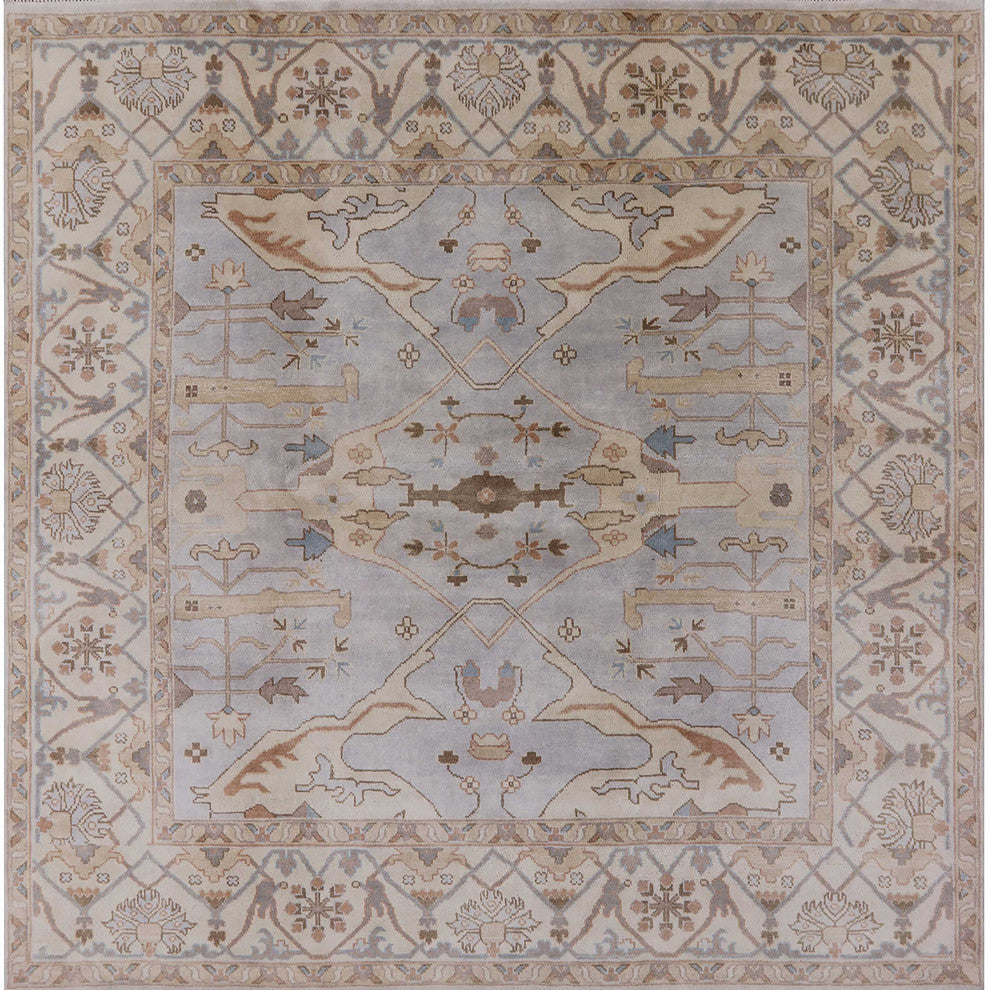 Ahgly Company Indoor Square Mid-Century Modern Area Rugs, 5' Square