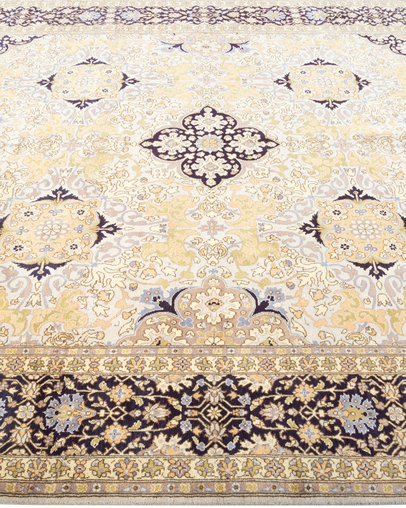 Mogul, One-of-a-Kind Hand-Knotted Area Rug Ivory, 6' 2" x 9' 2"