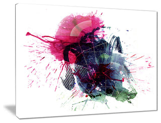 "Multicolor Abstract Stain" Canvas Print, 20"x12"