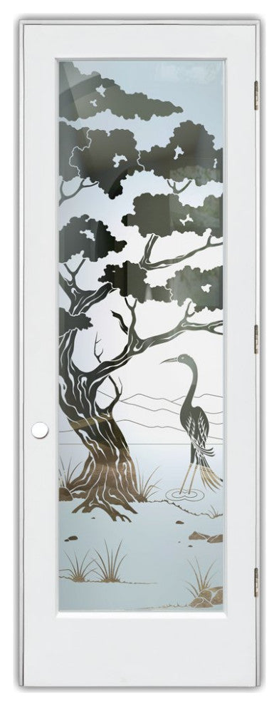 Interior Prehung Door or Interior Slab Door - Bonsai Egret - Primed - 24" x...