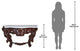 Hapsburg Console Table With Marble Top