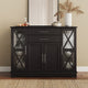 Ryland 47" Wood Storage Sideboard Buffet Cabinet Console Table, Espresso