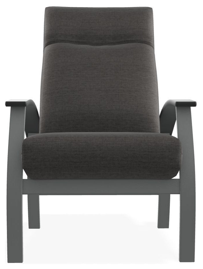 Belle Isle Cushion Outdoor Adjustable Back Chair, Graystone/Graphite