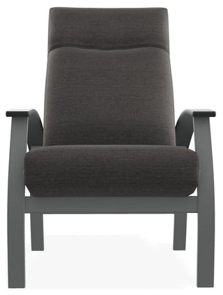 Belle Isle Cushion Outdoor Adjustable Back Chair, Graystone/Graphite